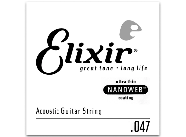 Elixir NWA47 Nanoweb Acoustic .047 15147 